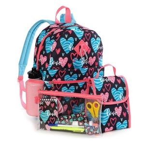 Hearts Stationary 20 In 1 Backpack